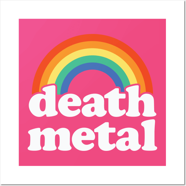 Death Metal - Rainbow Riot Design Wall Art by TwistedCharm